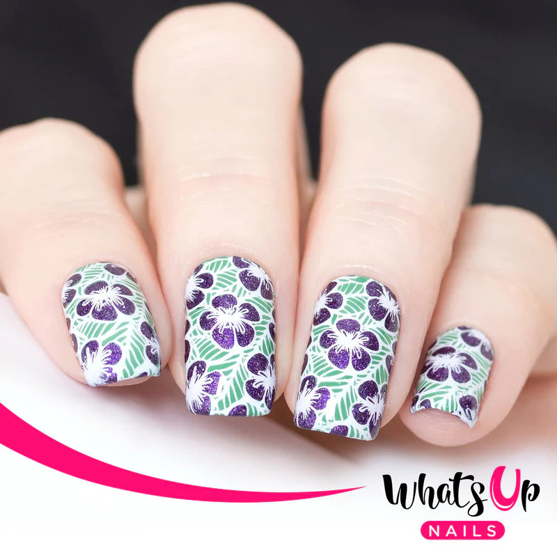 Whats Up Nails - Stamping Plate - Growing Beauty