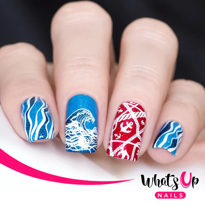 Whats Up Nails - Stamping Plate - Lost at Sea