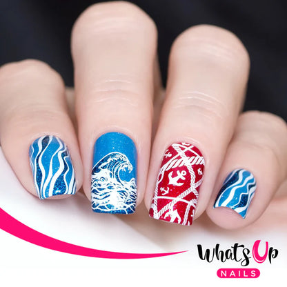 Whats Up Nails - Stamping Plate - Lost at Sea