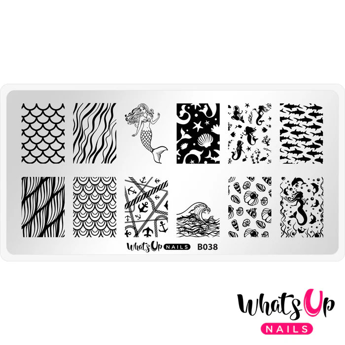 Whats Up Nails - Stamping Plate - Lost at Sea