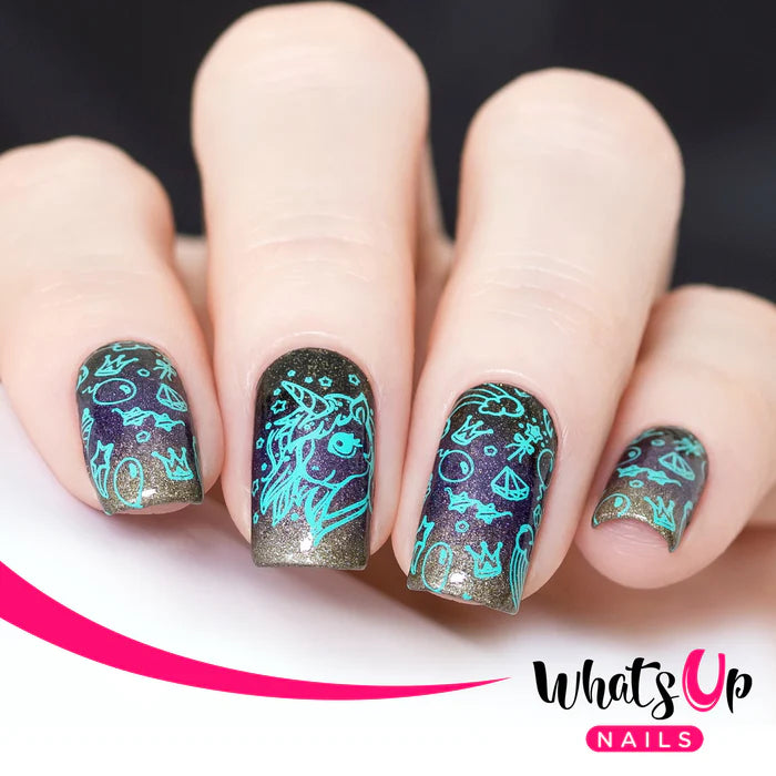 Whats Up Nails - Stamping Plate - Head in the Clouds