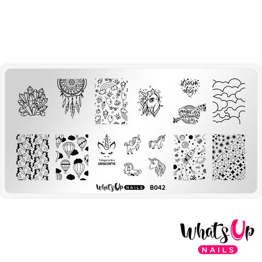 Whats Up Nails - Stamping Plate - Head in the Clouds