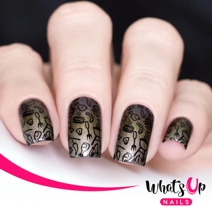 Whats Up Nails - Stamping Plate - Stars and Stripes