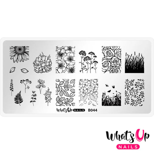 Whats Up Nails - Stamping Plate - From Ground Comes Life