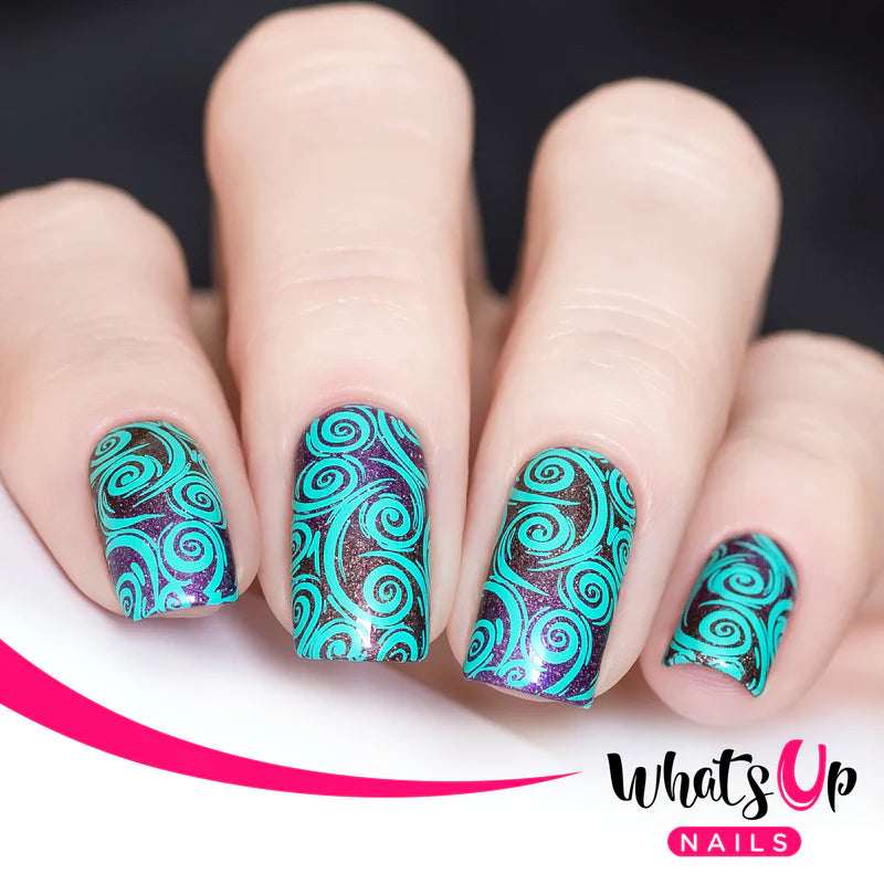 Whats Up Nails - Stamping Plate - Petal to the Metal