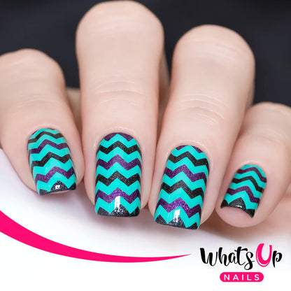 Whats Up Nails - Stamping Plate - Simple Shapes