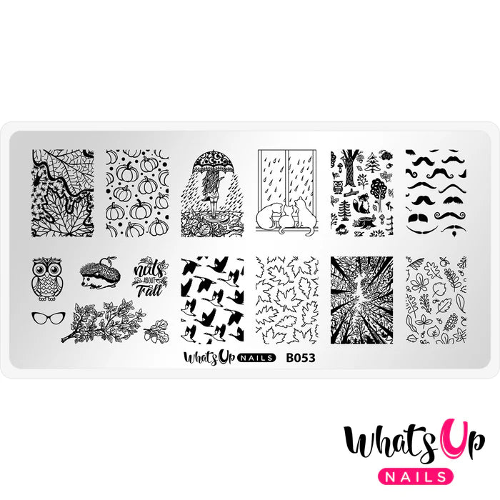 Whats Up Nails - Stamping Plate - That's Pretty Autumn!