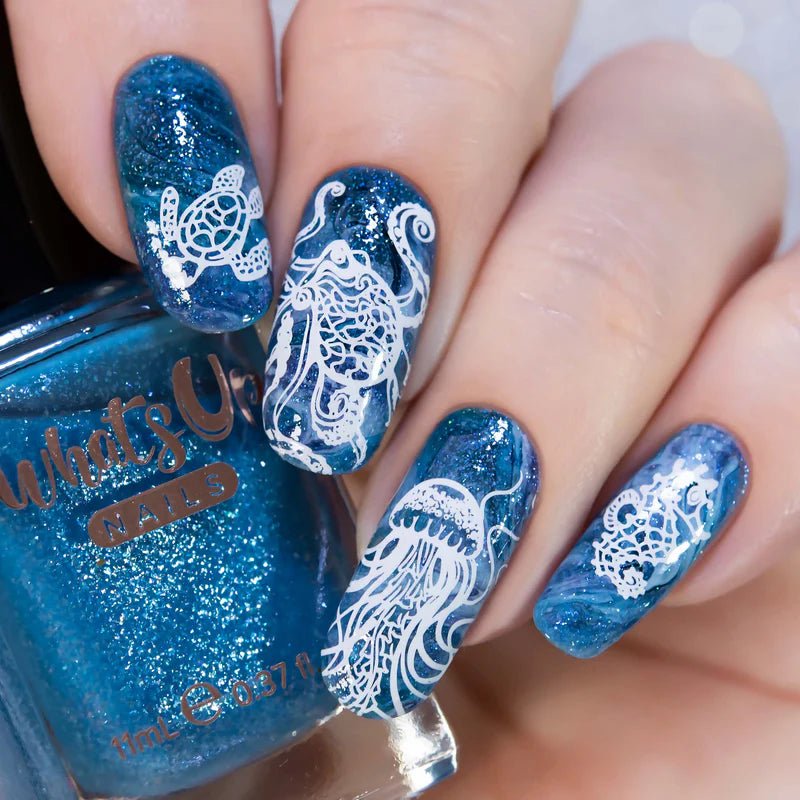 Whats Up Nails - Stamping Plate - Coasting to the Sea