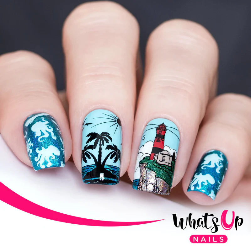 Whats Up Nails - Stamping Plate - Coasting to the Sea