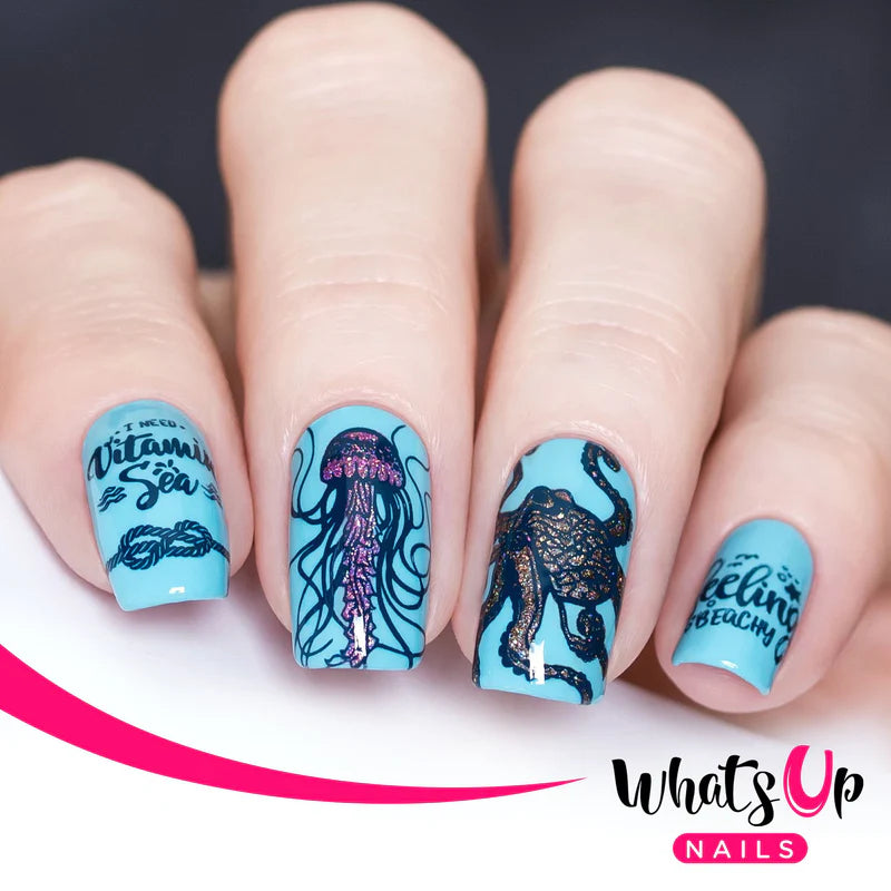 Whats Up Nails - Stamping Plate - Coasting to the Sea