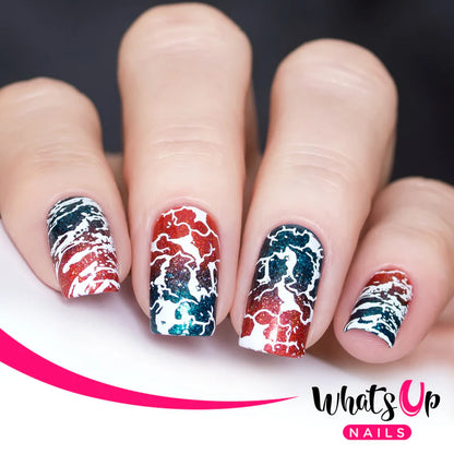 Whats Up Nails - Stamping Plate - Thirsty Texture