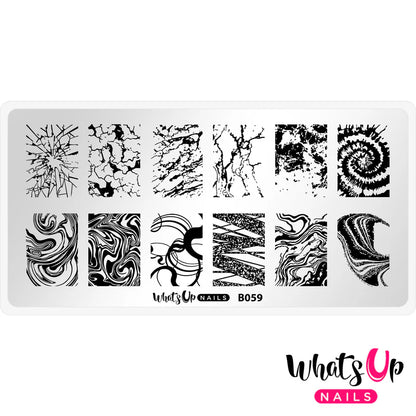 Whats Up Nails - Stamping Plate - Thirsty Texture
