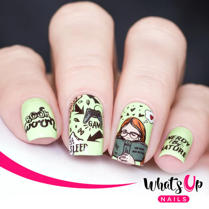 Whats Up Nails - Stamping Plate - Never Lose Control