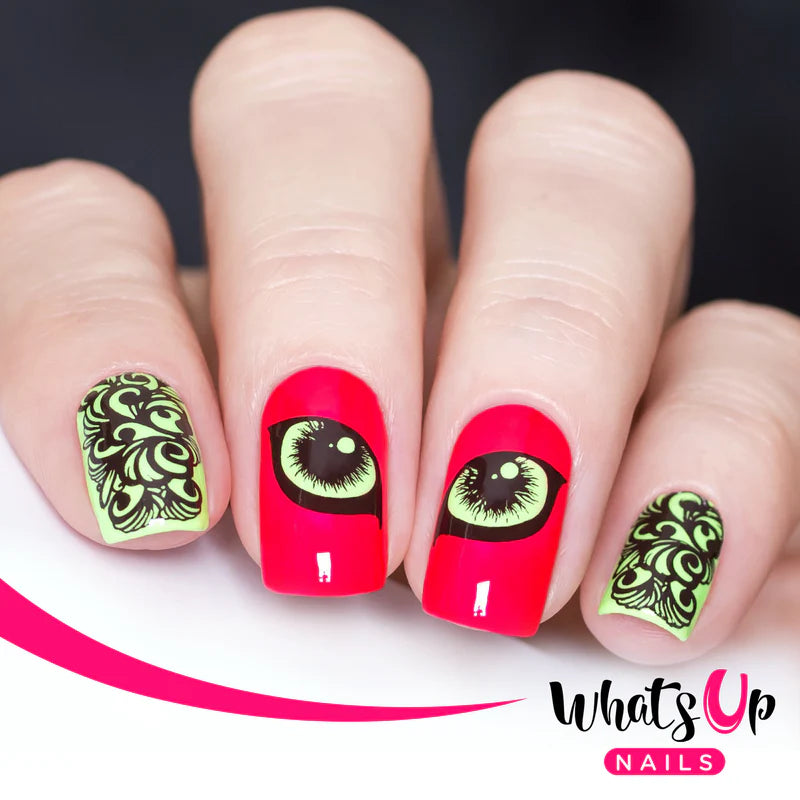 Whats Up Nails - Stamping Plate - Goth is the New Black