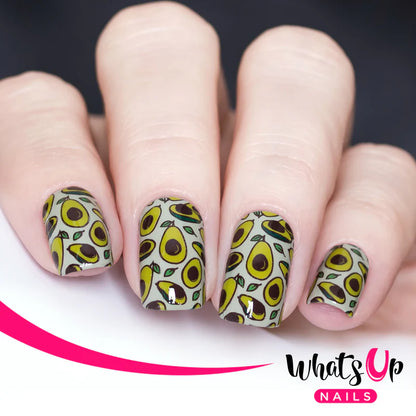 Whats Up Nails - Stamping Plate - Wake Wakey Eggs and Bakey