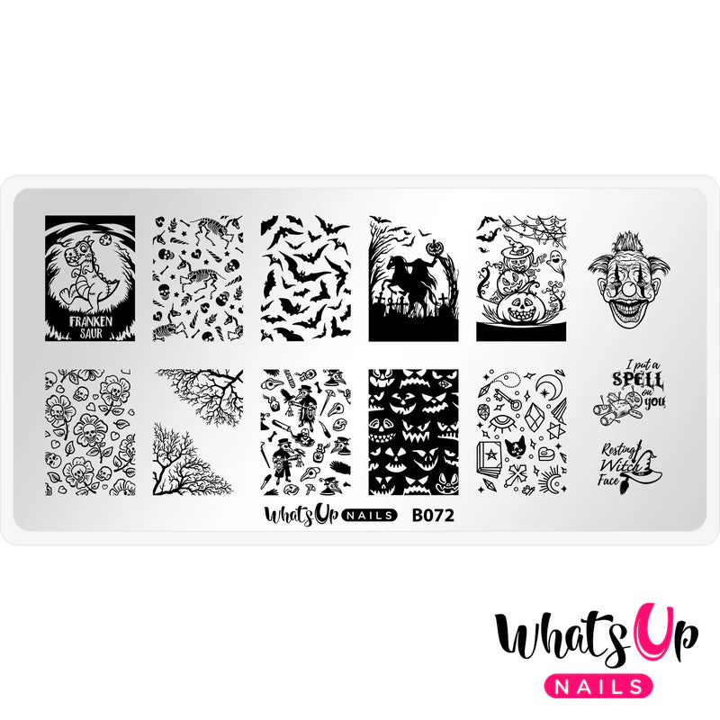 Whats Up Nails - Stamping Plate - No Clowning Around