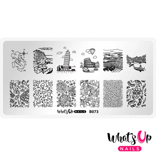 Whats Up Nails - Stamping Plate - Ciao Italia