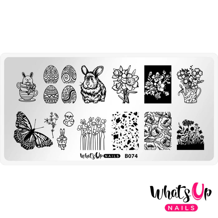 Whats Up Nails - Stamping Plate - A Flower a Day