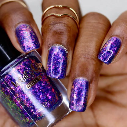 Whats Up Nails - Nail Polish - Early Night (Flash Reflective)