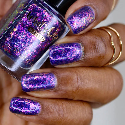 Whats Up Nails - Nail Polish - Early Night (Flash Reflective)