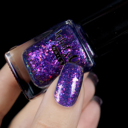 Whats Up Nails - Nail Polish - Early Night (Flash Reflective)
