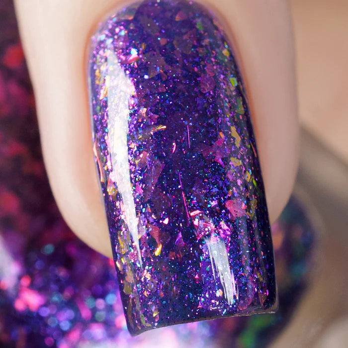 Whats Up Nails - Nail Polish - Early Night (Flash Reflective)