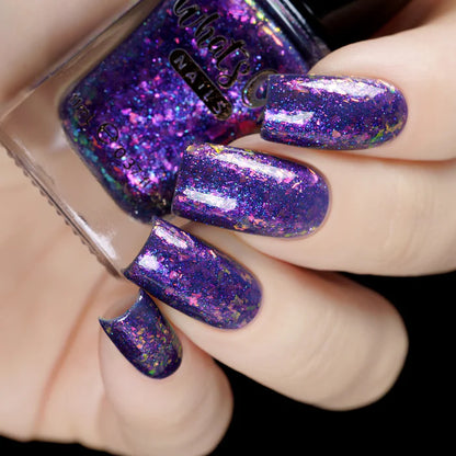 Whats Up Nails - Nail Polish - Early Night (Flash Reflective)