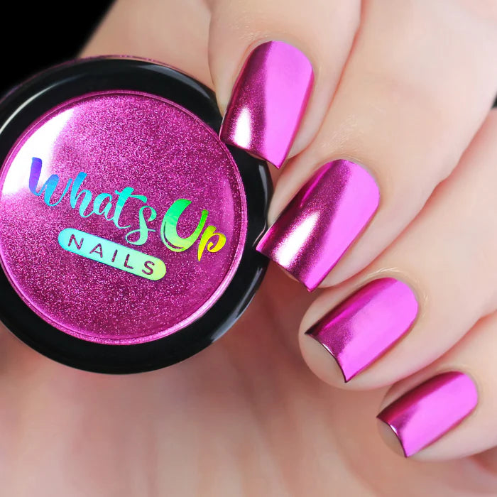 Whats Up Nails - Chrome Powder - Fuchsia