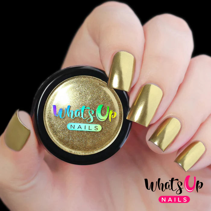 Whats Up Nails - Chrome Powder - Gold