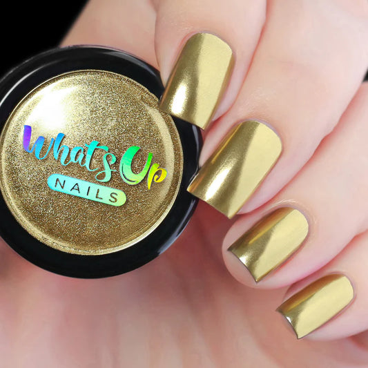 Whats Up Nails - Chrome Powder - Gold