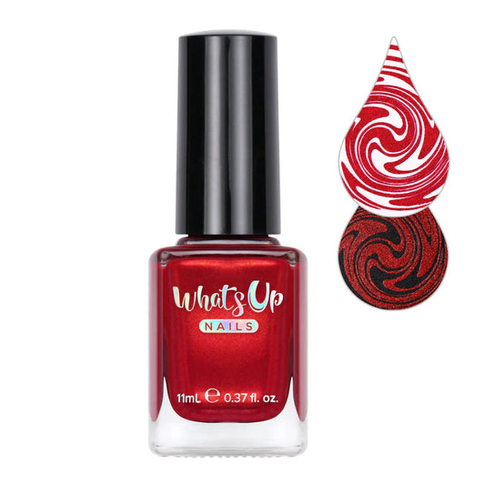 Whats Up Nails - Stamping Polish - Hotter than Red