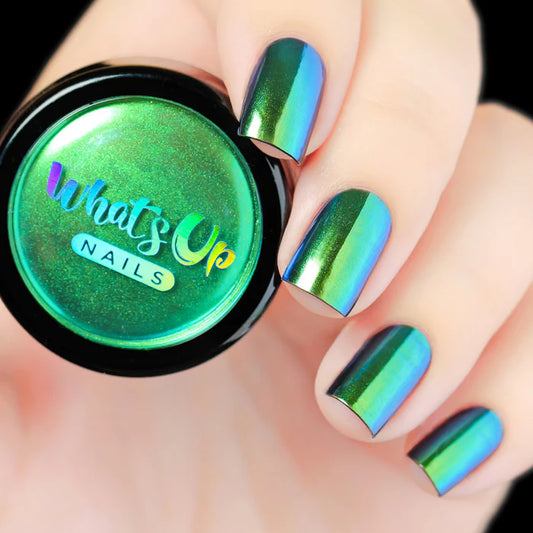 Whats Up Nails - Chrome Powder - Rainforest