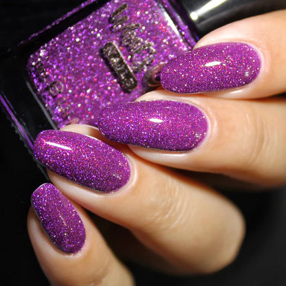Whats Up Nails - Nail Polish - Plumingo Party (Flash Reflective)