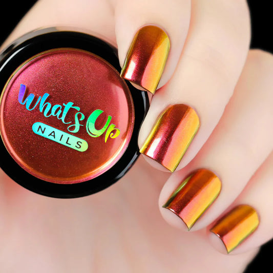 Whats Up Nails - Chrome Powder - Sunset